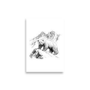Petit poster - black bear
