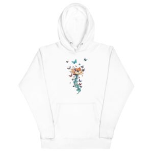 Sweat à Capuche Unisex - butterfly