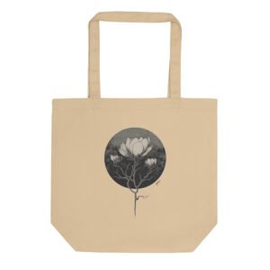 Tote Bag coton bio - Dark flower