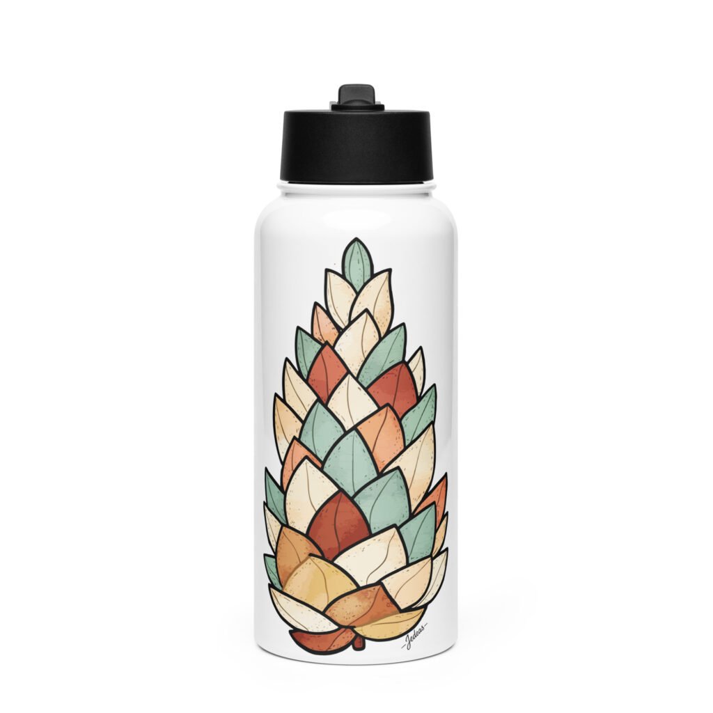 Gourde avec paille - Dreamy Pine Cone