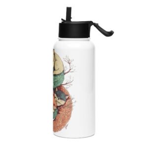 Gourde avec paille - Cuddling fox – Image 3