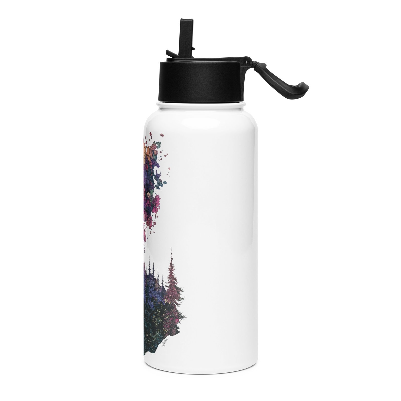 Gourde avec paille - cerf – Image 3