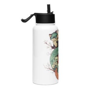 Gourde avec paille - Cuddling fox – Image 4