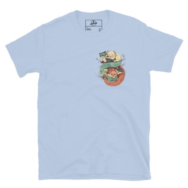 T-shirt unisex - Cuddling fox