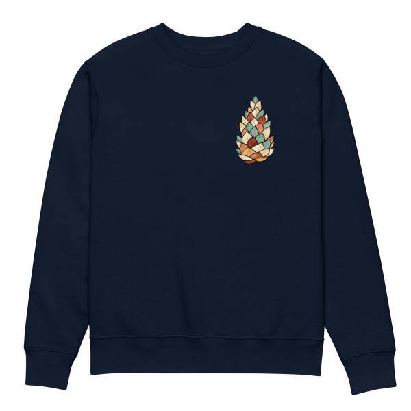 sweatshirt unisex coton bio - Dreamy Pine Cone
