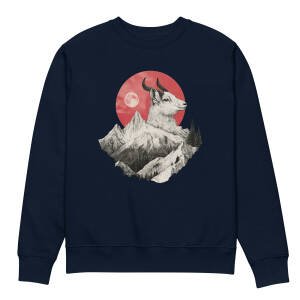 sweatshirt unisex coton bio - mountain goat – Image 3