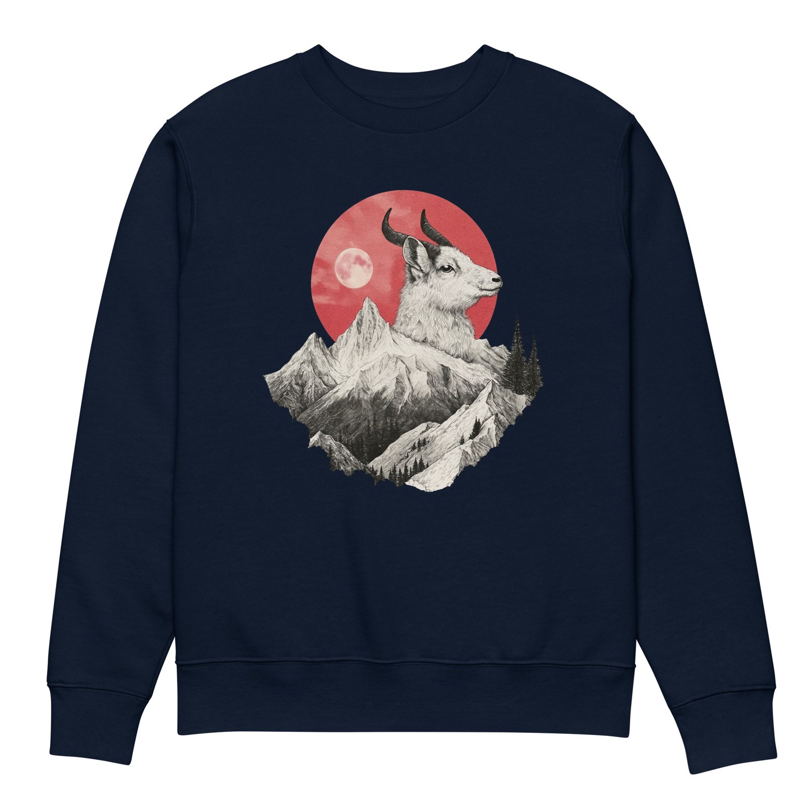 sweatshirt unisex coton bio - mountain goat – Image 3