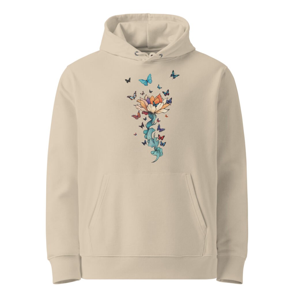 Sweat unisex coton bio - papillon