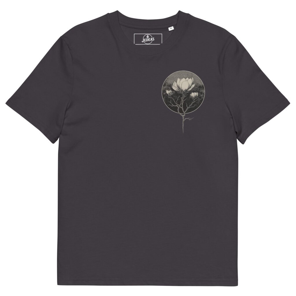 T-shirt unisex coton bio - Dark flower