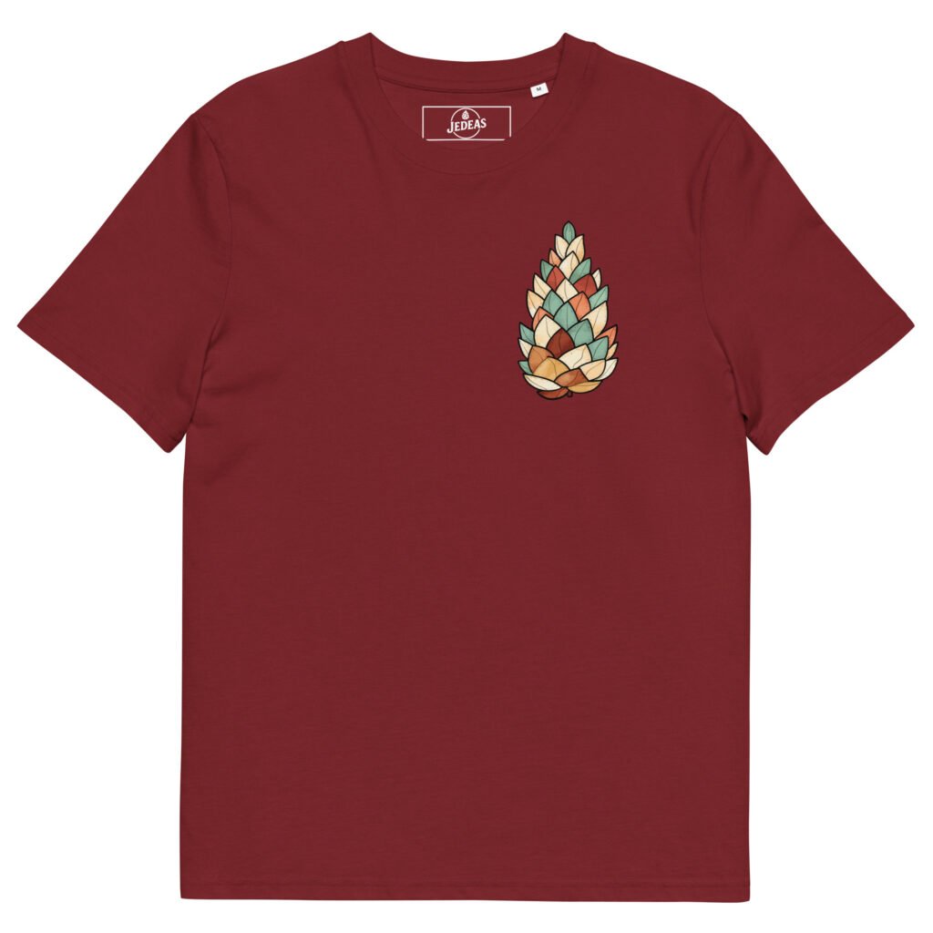 T-shirt unisex coton bio - Dreamy Pine Cone