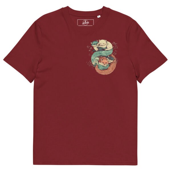 T-shirt unisex coton bio - Cuddling fox