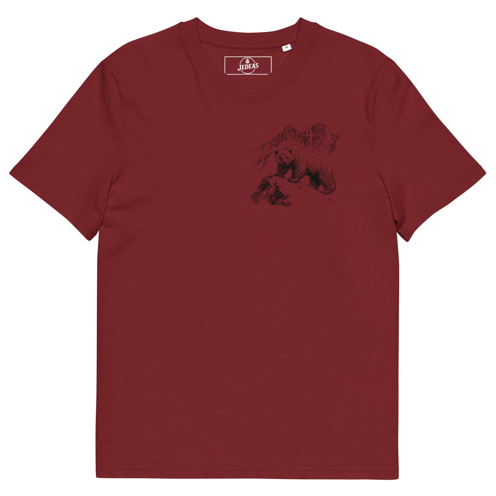 T-shirt unisex coton bio - black bear – Image 2