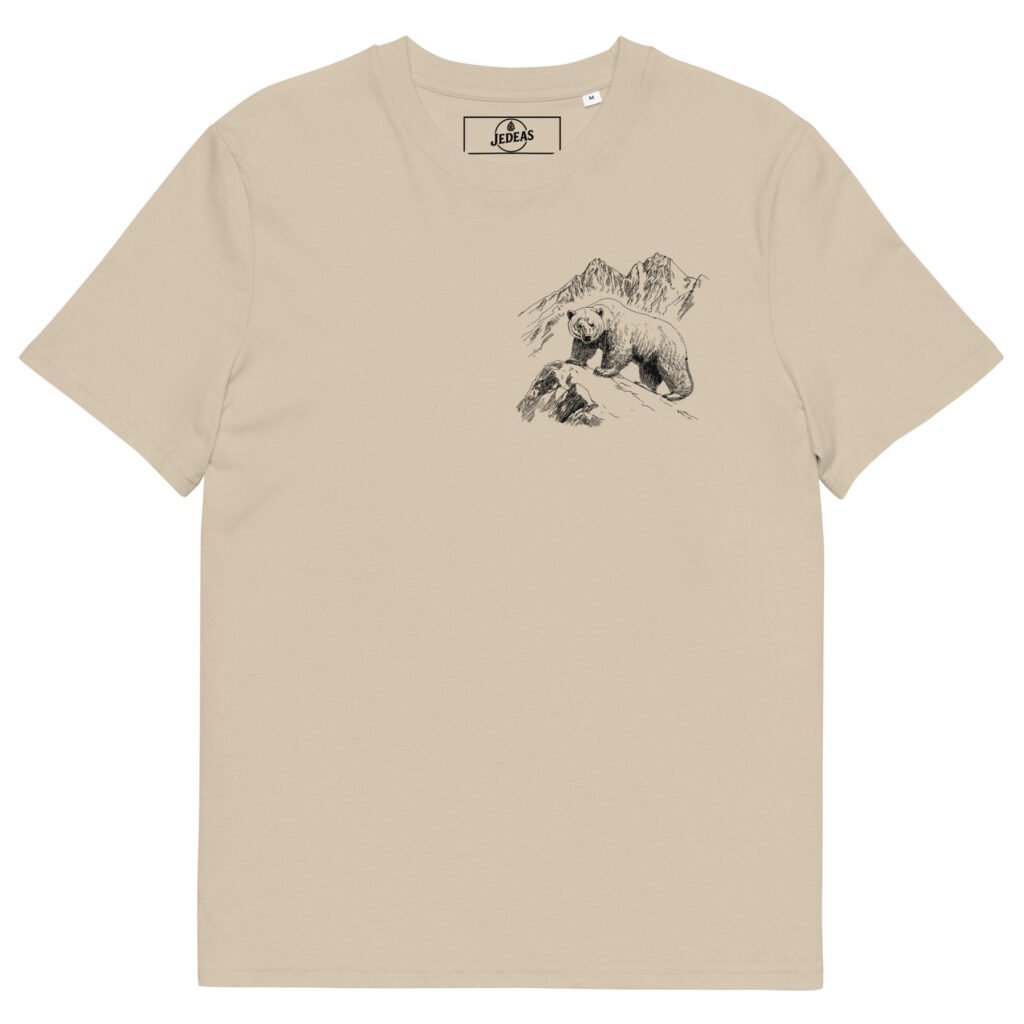T-shirt unisex coton bio - black bear