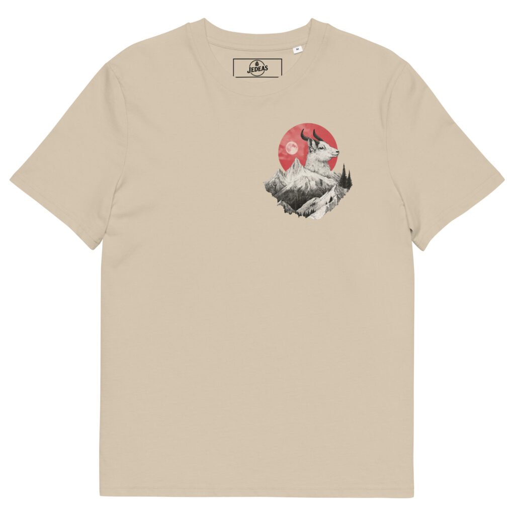 T-shirt unisex coton bio - Mountain goat
