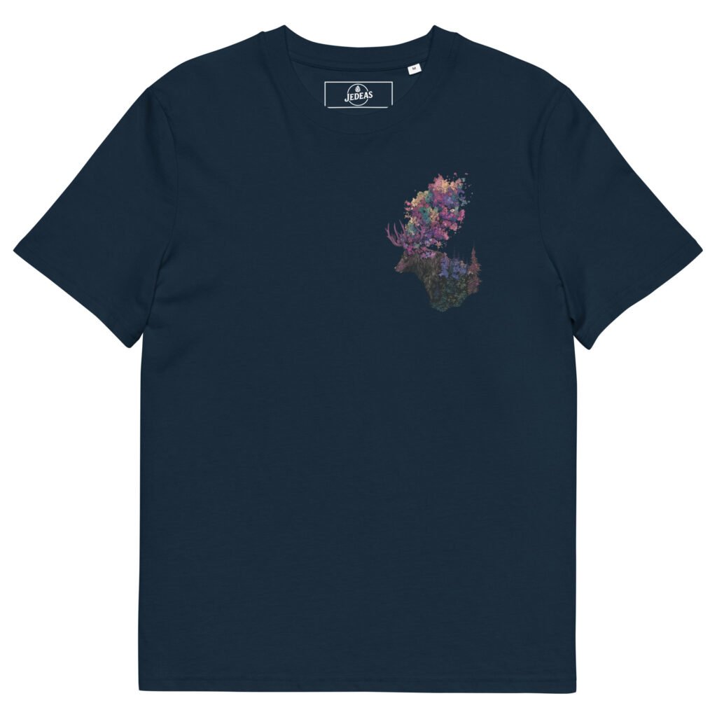 T-shirt unisex coton bio - cerf