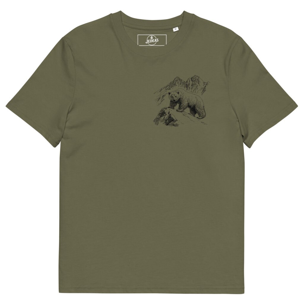 T-shirt unisex coton bio - black bear