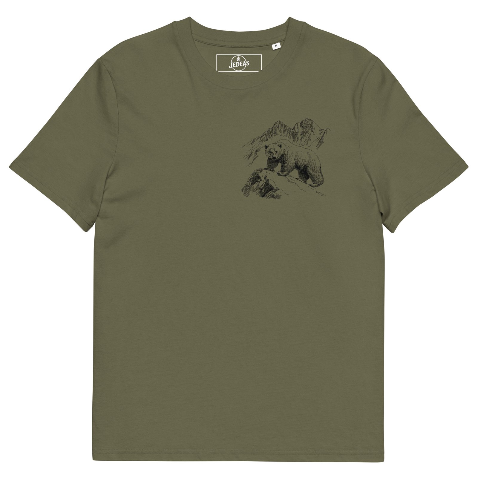 T-shirt unisex coton bio - black bear – Image 6