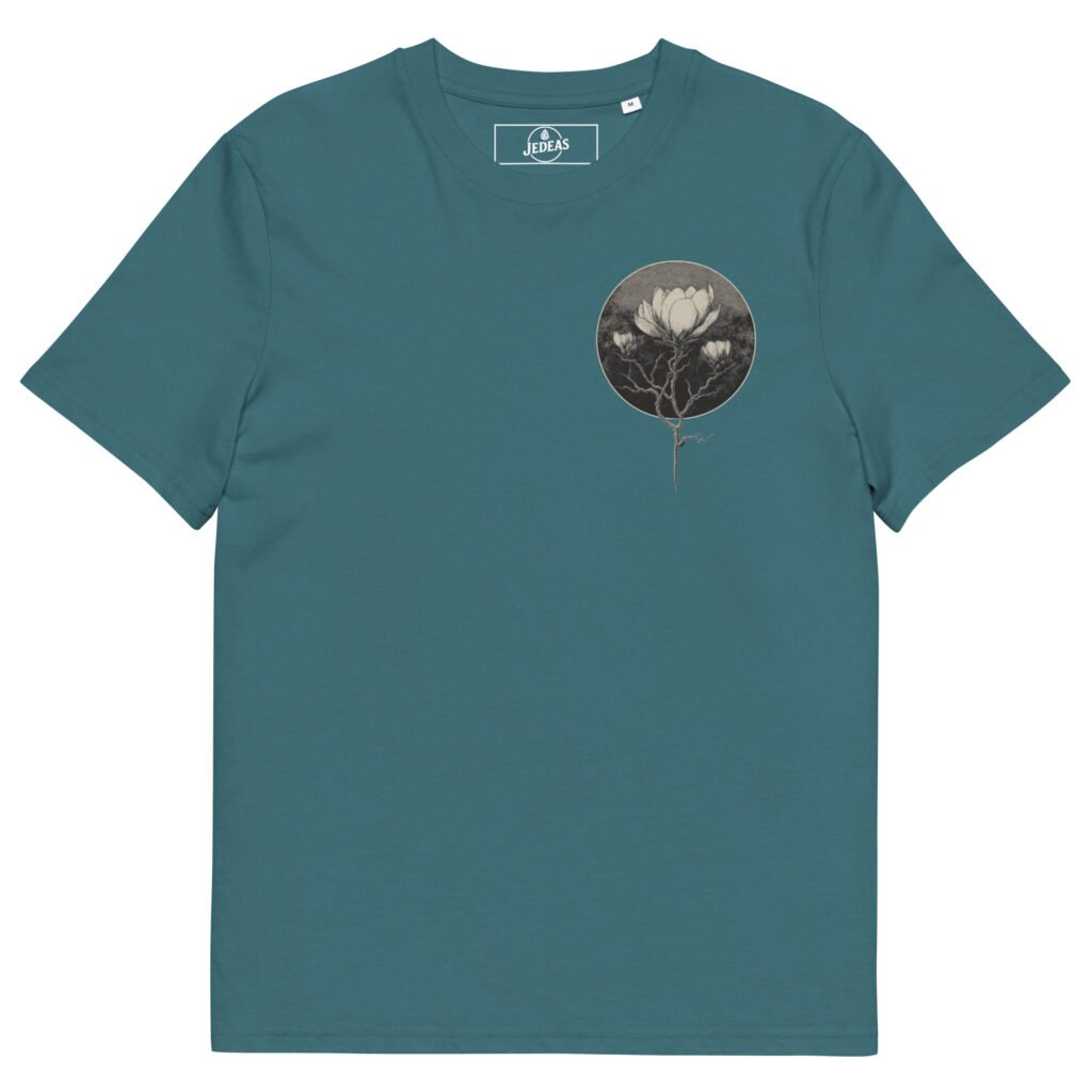 T-shirt unisex coton bio - Dark flower