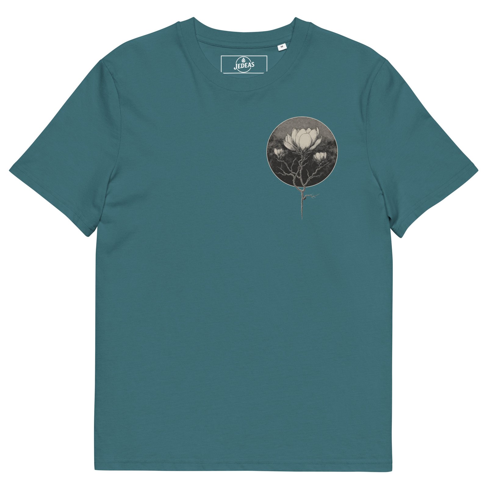 T-shirt unisex coton bio - Dark flower – Image 5