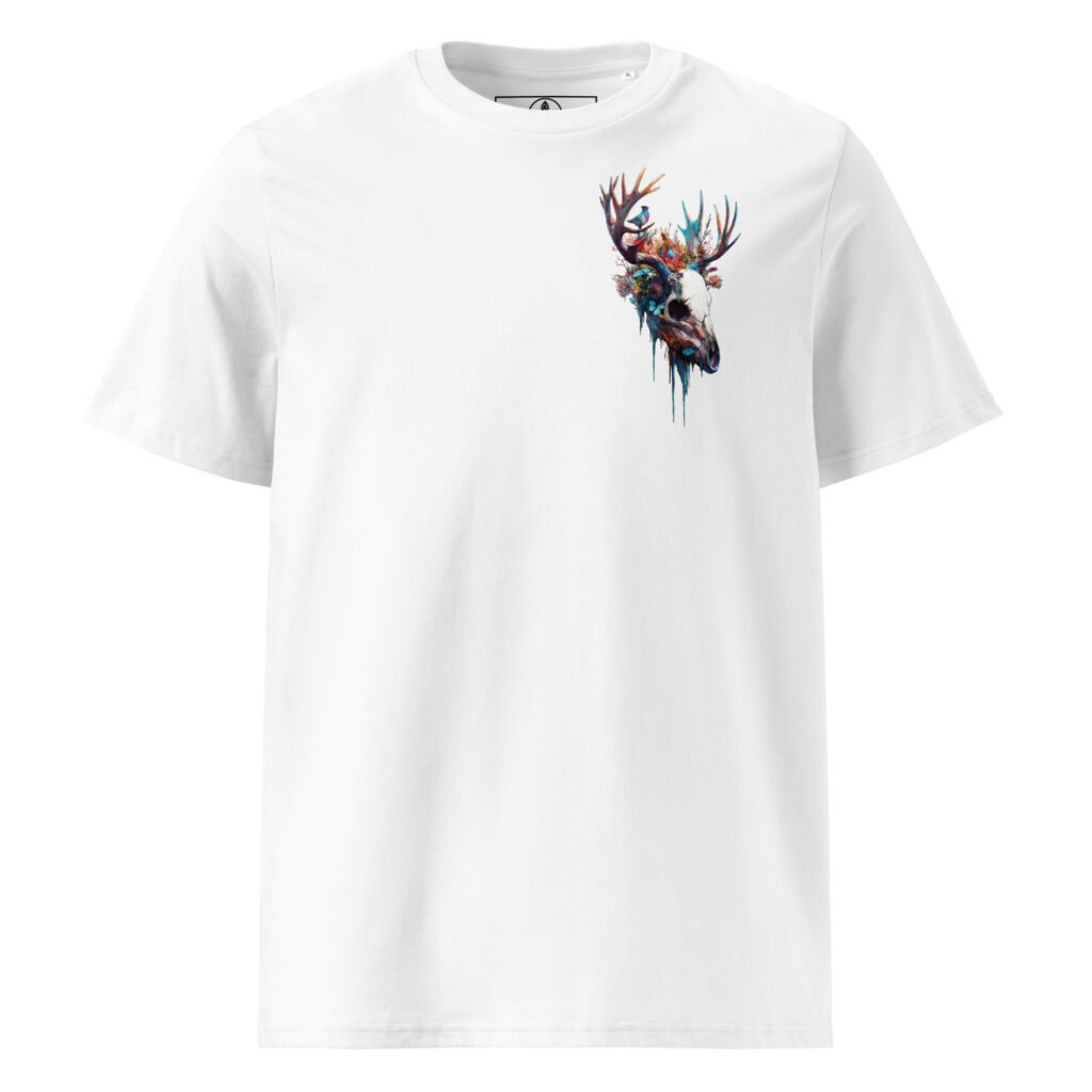 T-shirt unisex coton bio - Dreamy skull
