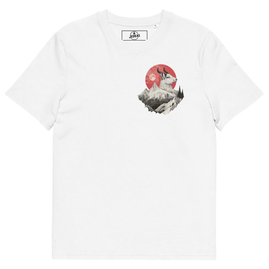 T-shirt unisex coton bio - Mountain goat