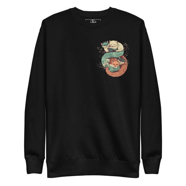 Sweatshirt unisex - Cuddling fox