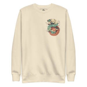 Sweatshirt unisex - Cuddling fox – Image 9