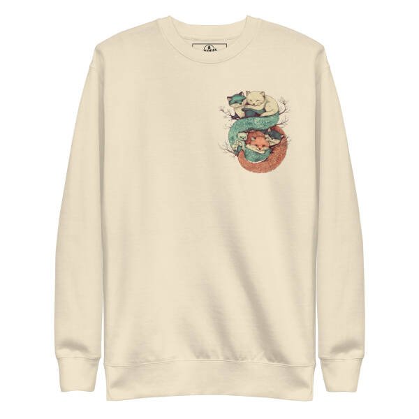 Sweatshirt unisex - Cuddling fox