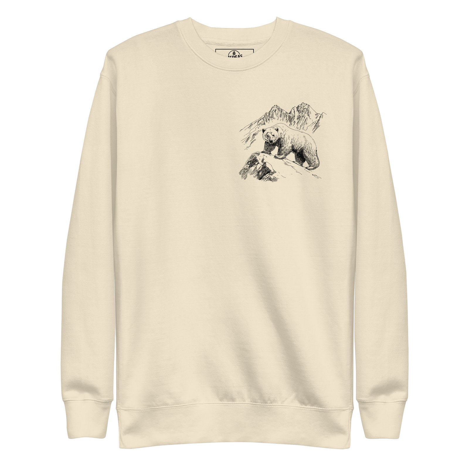 Sweatshirt unisex - black bear – Image 1