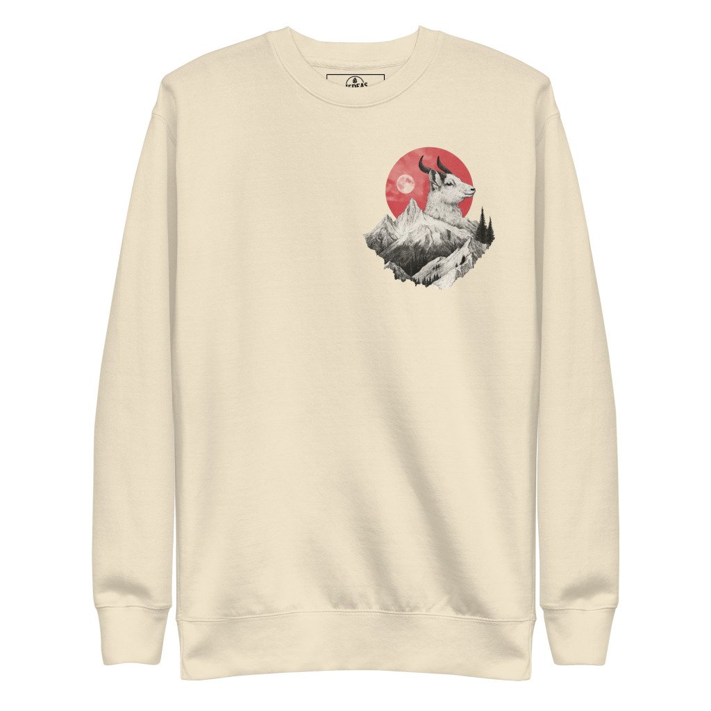 Sweatshirt unisex - mountain goat