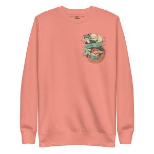 Sweatshirt unisex - Cuddling fox – Image 7