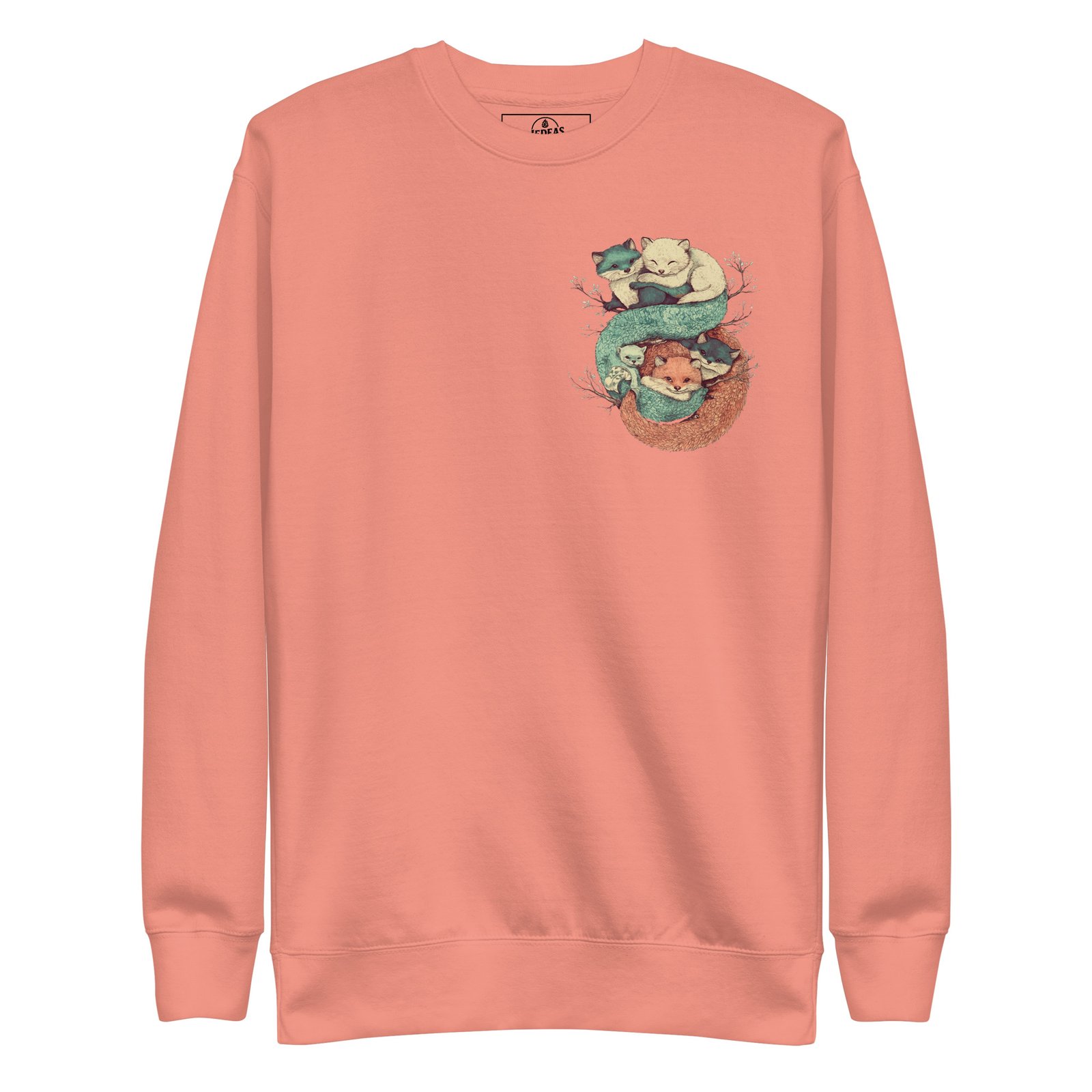 Sweatshirt unisex - Cuddling fox – Image 7