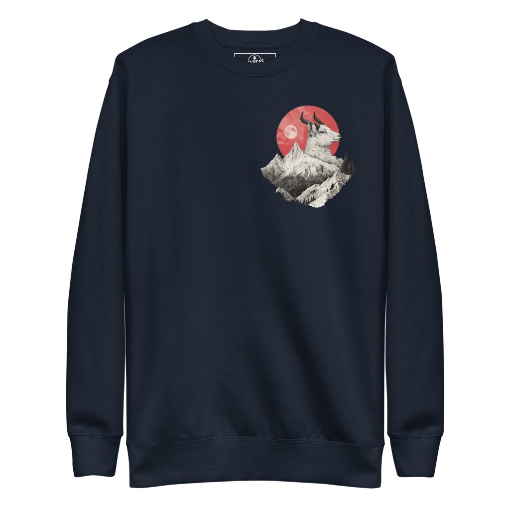 Sweatshirt unisex - mountain goat