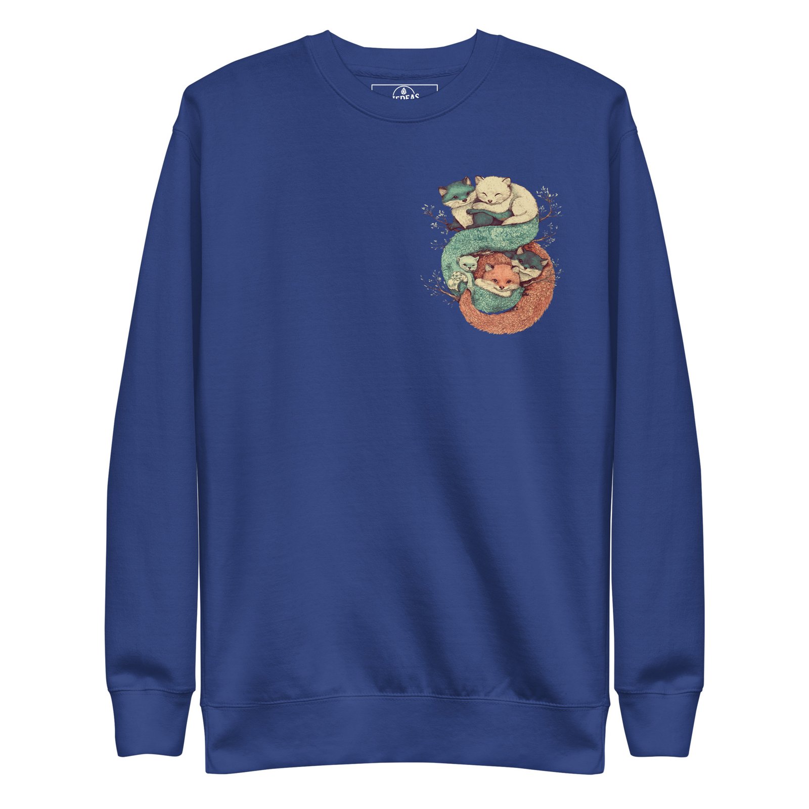 Sweatshirt unisex - Cuddling fox – Image 4
