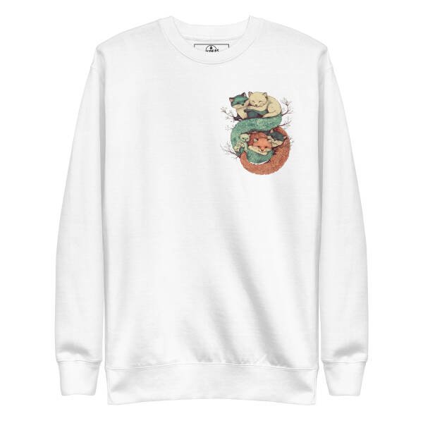 Sweatshirt unisex - Cuddling fox