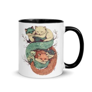 Mug couleur - Cuddling fox – Image 2