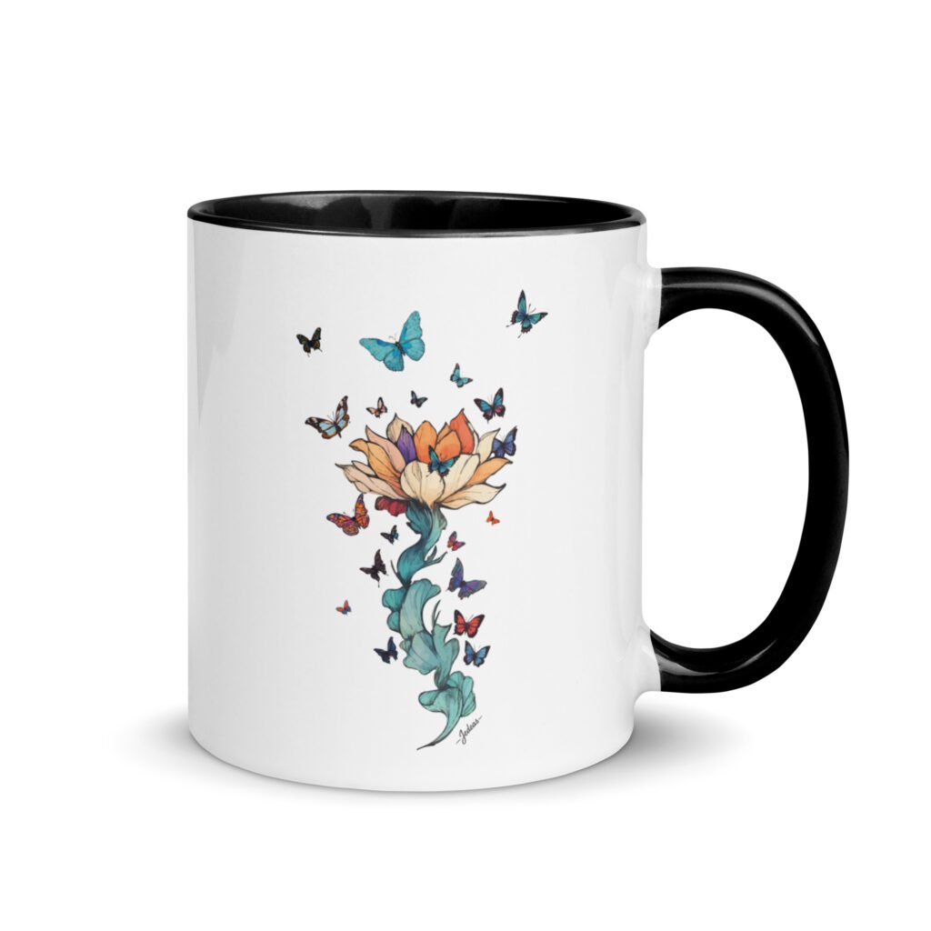 Mug couleur - papillon