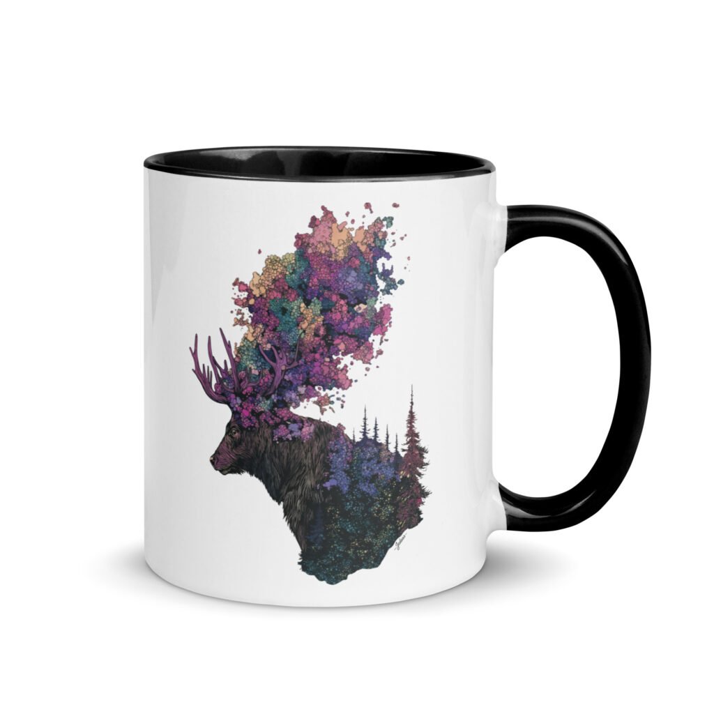 Mug couleur - cerf