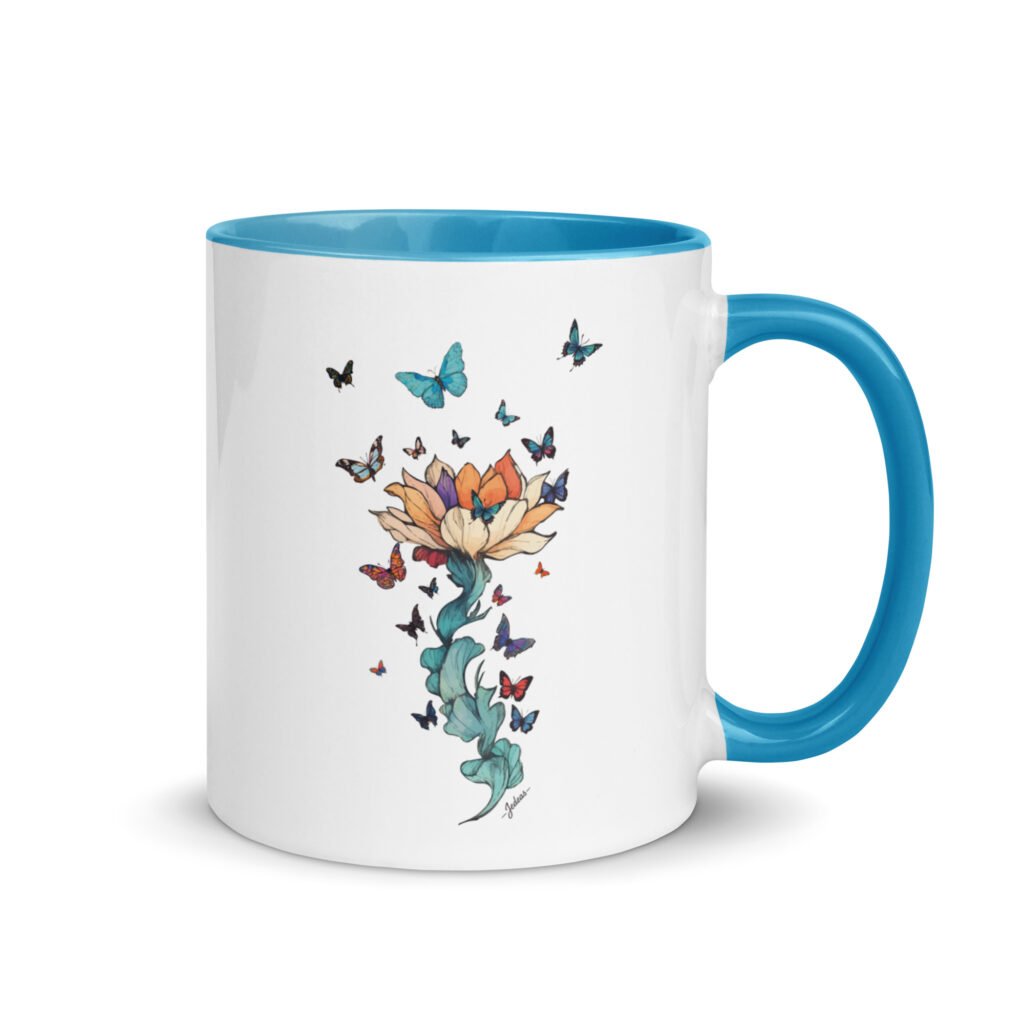 Mug couleur - papillon