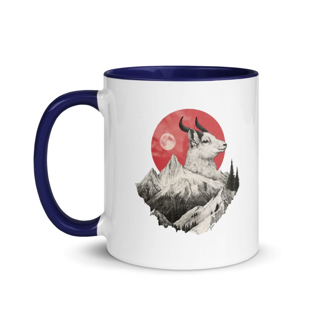 Mug couleur - mountain goat
