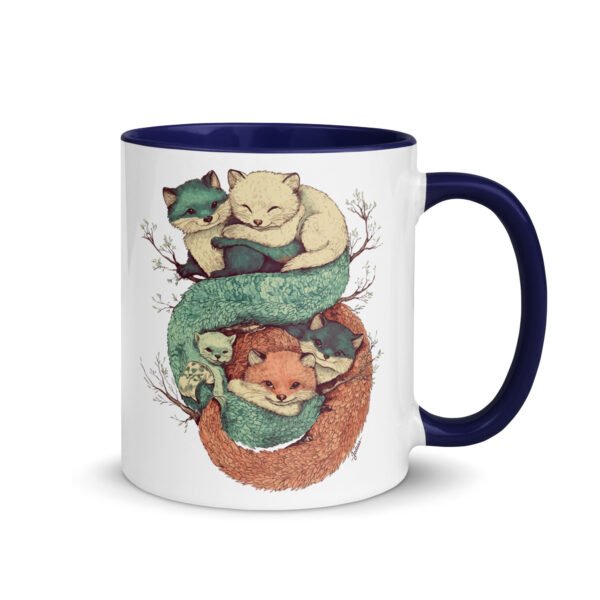 Mug couleur - Cuddling fox