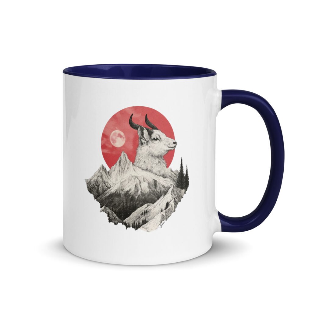 Mug couleur - mountain goat