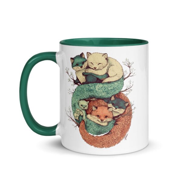 Mug couleur - Cuddling fox