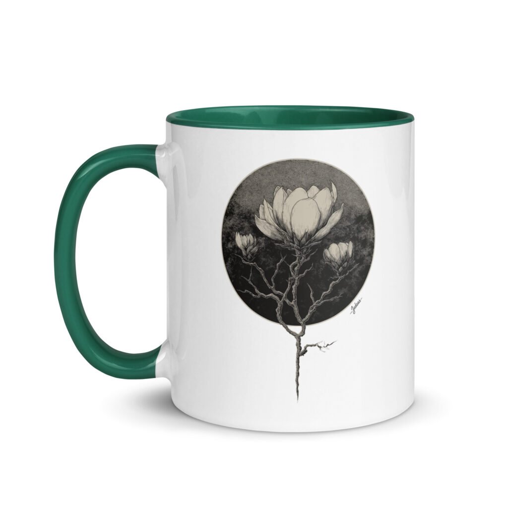 Mug couleur - Dark flower