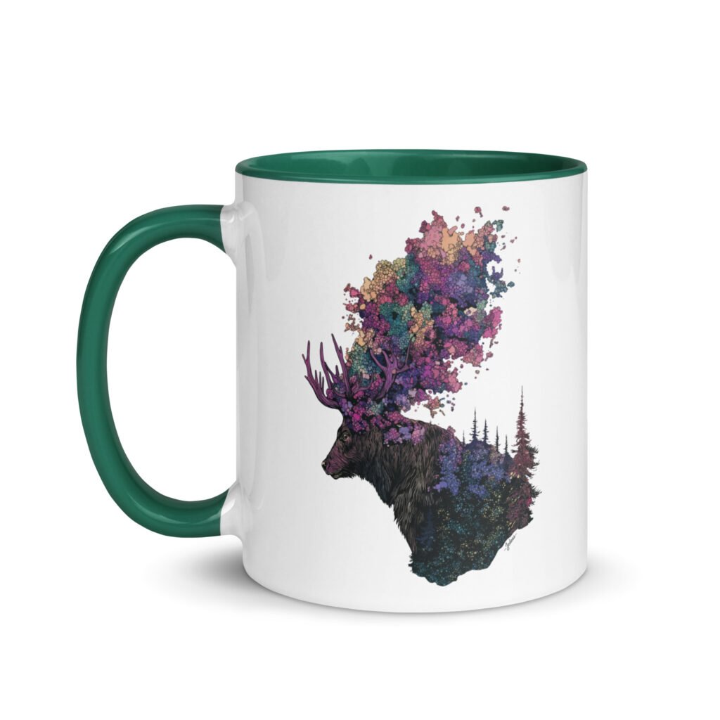 Mug couleur - cerf