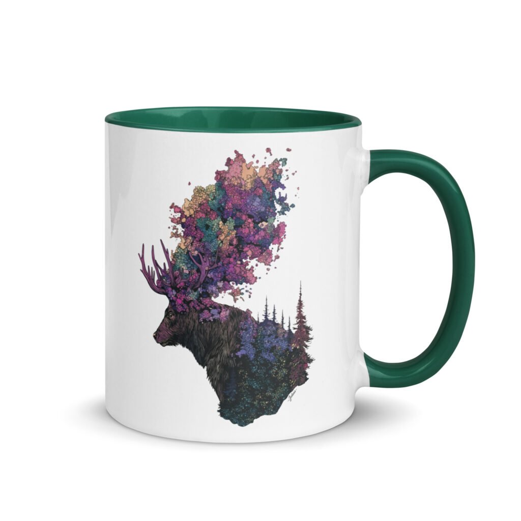 Mug couleur - cerf