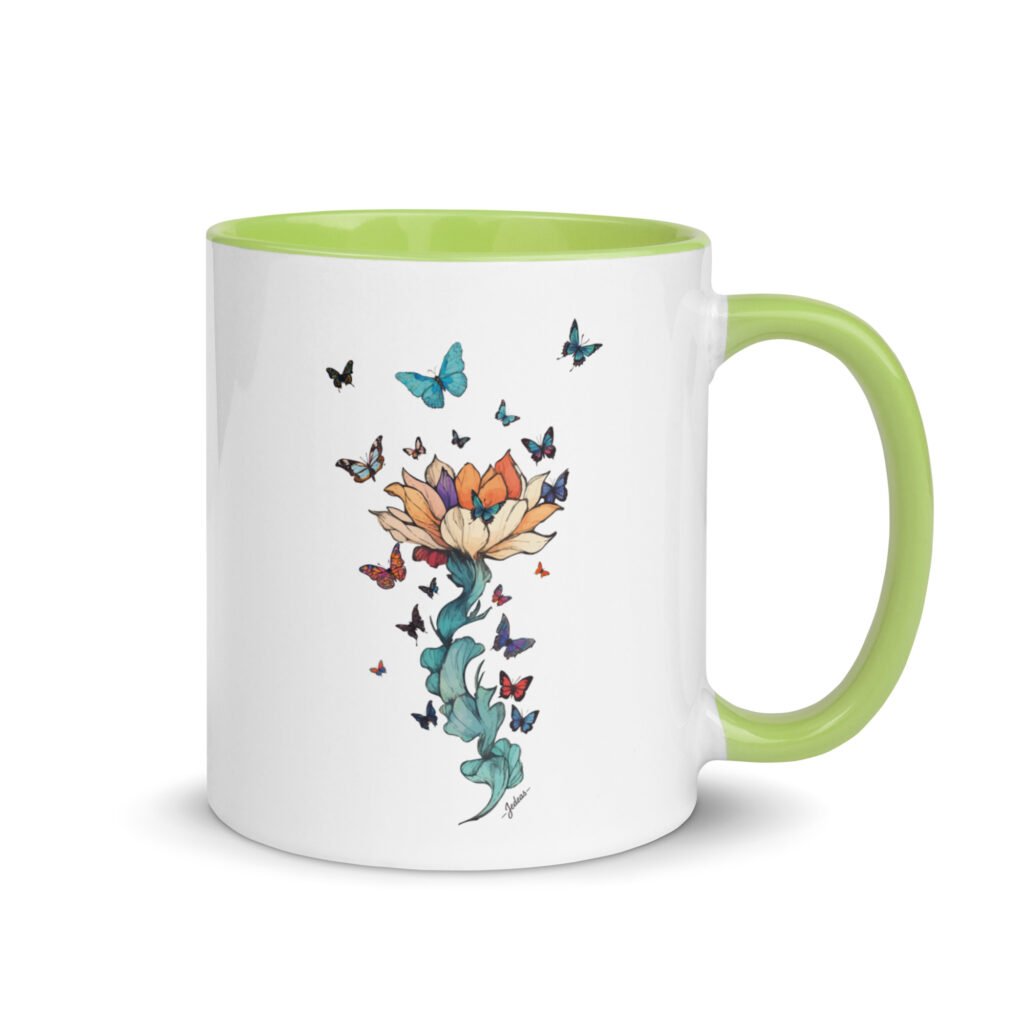 Mug couleur - papillon