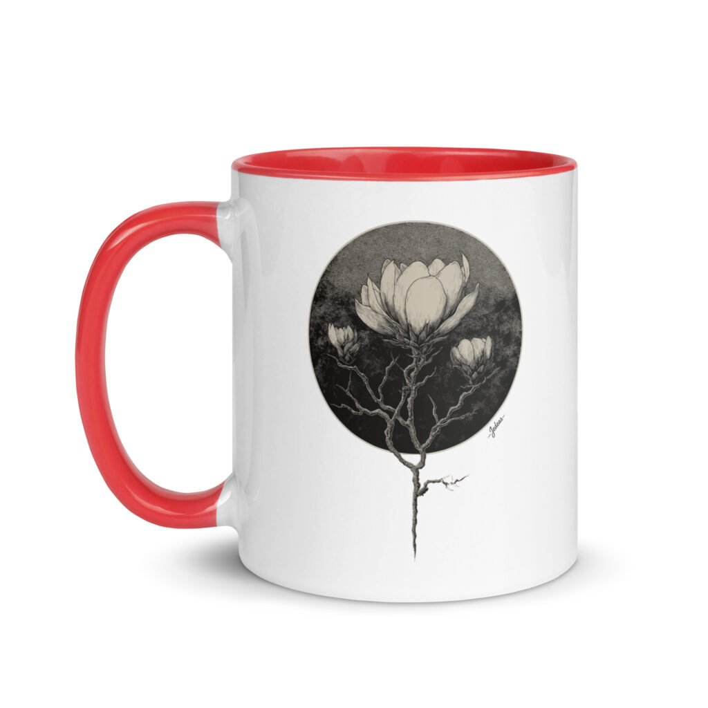 Mug couleur - Dark flower