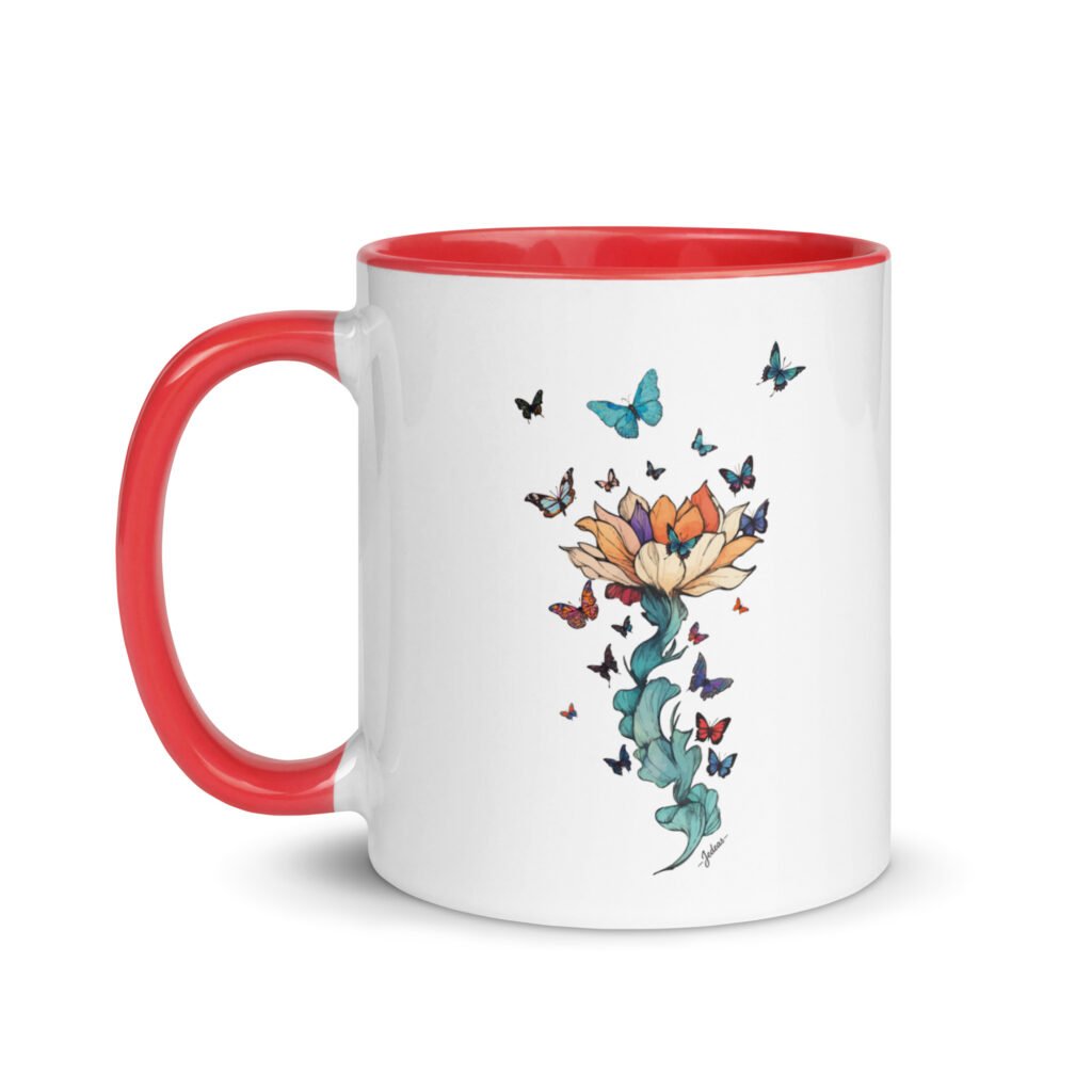 Mug couleur - papillon