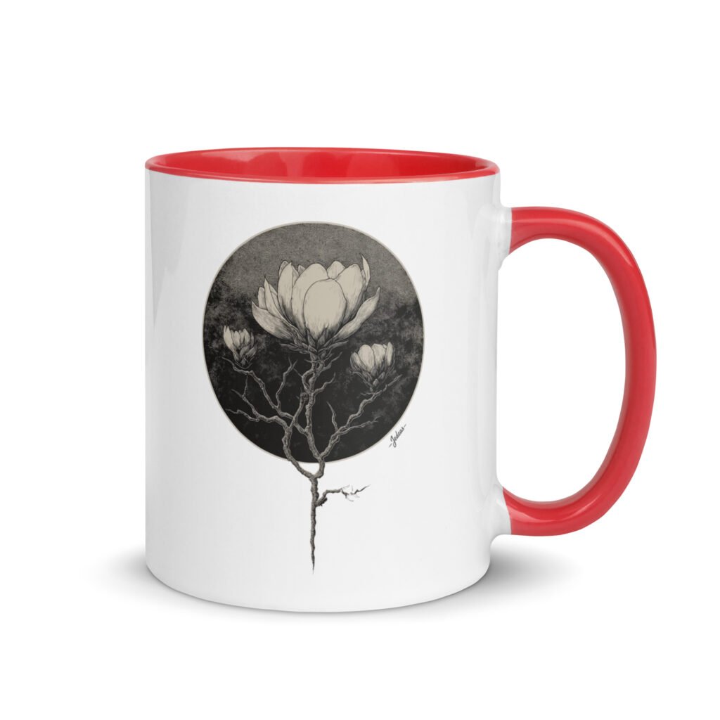 Mug couleur - Dark flower